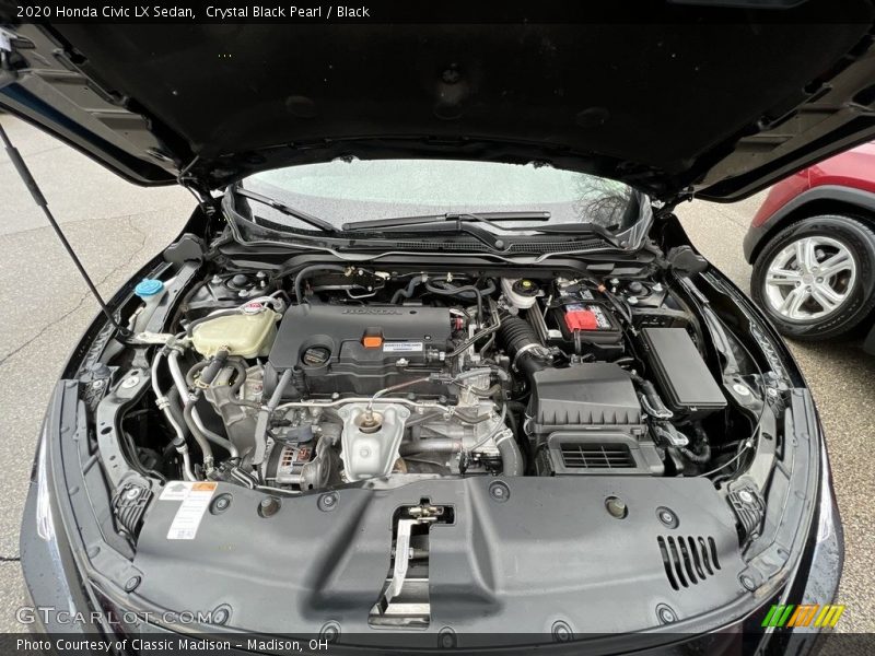 Crystal Black Pearl / Black 2020 Honda Civic LX Sedan