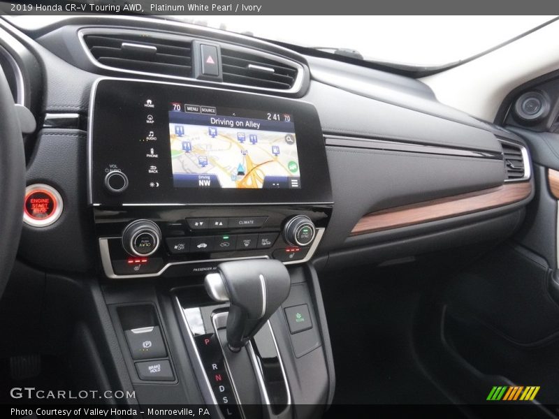 Platinum White Pearl / Ivory 2019 Honda CR-V Touring AWD