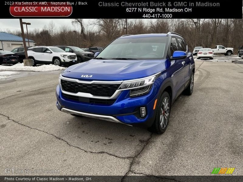 Neptune Blue / Black 2023 Kia Seltos SX AWD