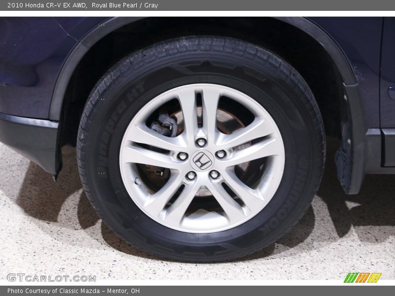 Royal Blue Pearl / Gray 2010 Honda CR-V EX AWD