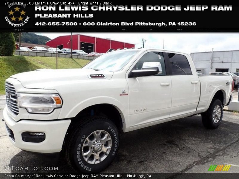 Bright White / Black 2022 Ram 2500 Laramie Crew Cab 4x4