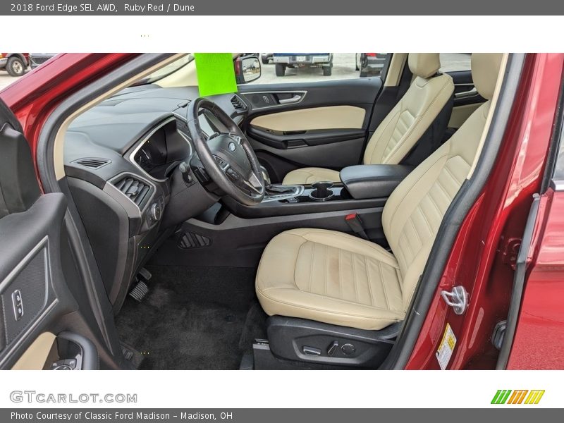 Ruby Red / Dune 2018 Ford Edge SEL AWD
