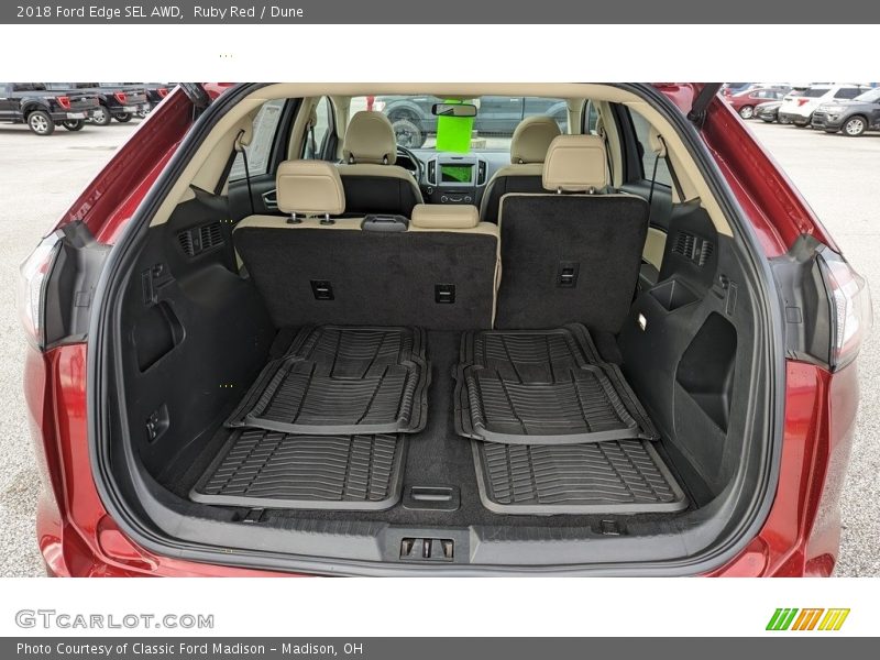 Ruby Red / Dune 2018 Ford Edge SEL AWD