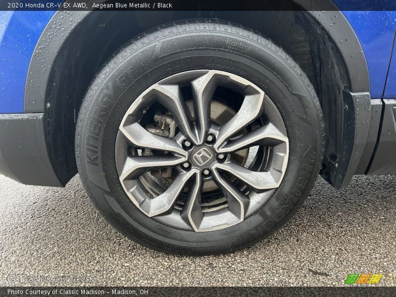 Aegean Blue Metallic / Black 2020 Honda CR-V EX AWD