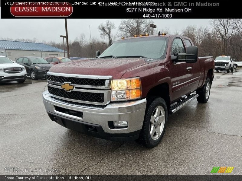 Deep Ruby Metallic / Ebony 2013 Chevrolet Silverado 2500HD LT Extended Cab 4x4
