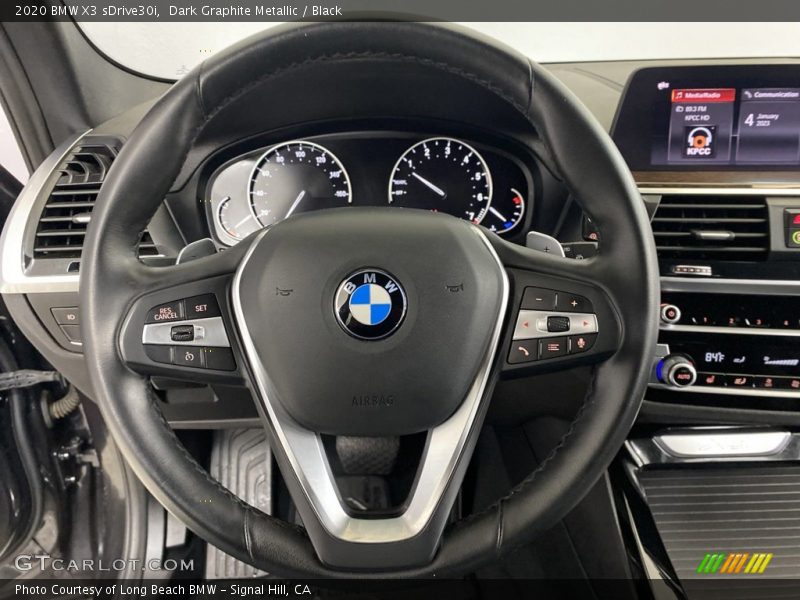 Dark Graphite Metallic / Black 2020 BMW X3 sDrive30i