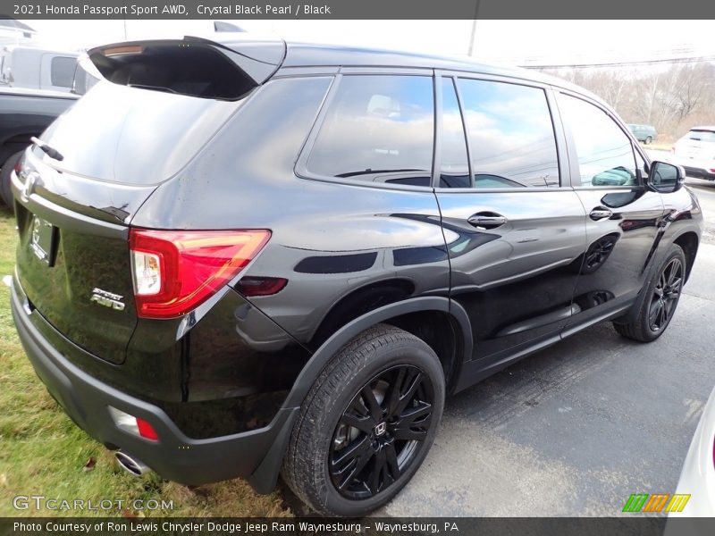 Crystal Black Pearl / Black 2021 Honda Passport Sport AWD