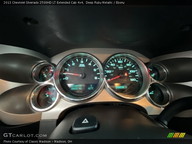 Deep Ruby Metallic / Ebony 2013 Chevrolet Silverado 2500HD LT Extended Cab 4x4