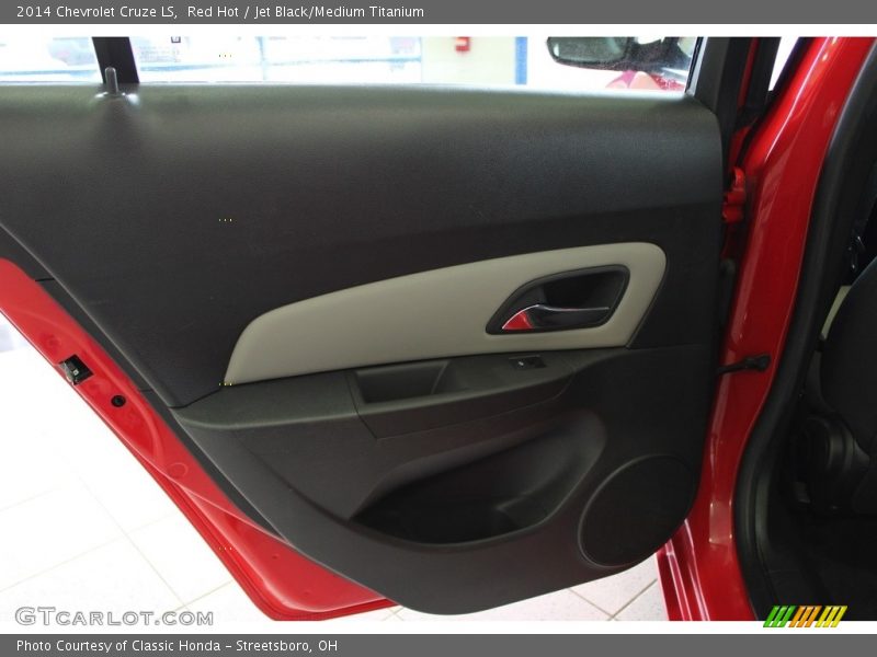 Red Hot / Jet Black/Medium Titanium 2014 Chevrolet Cruze LS