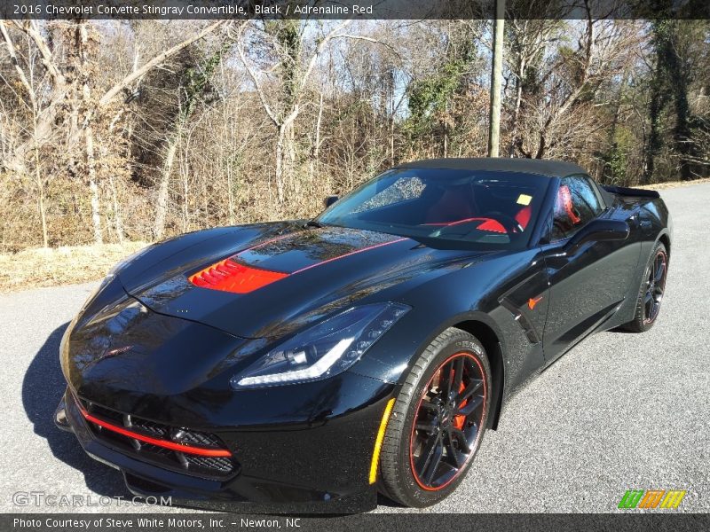 Black / Adrenaline Red 2016 Chevrolet Corvette Stingray Convertible