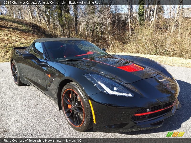 Black / Adrenaline Red 2016 Chevrolet Corvette Stingray Convertible