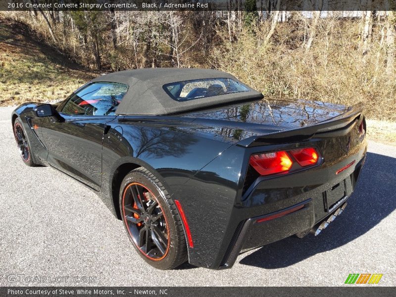 Black / Adrenaline Red 2016 Chevrolet Corvette Stingray Convertible