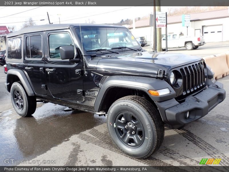 Black / Black 2023 Jeep Wrangler Unlimited Sport 4x4