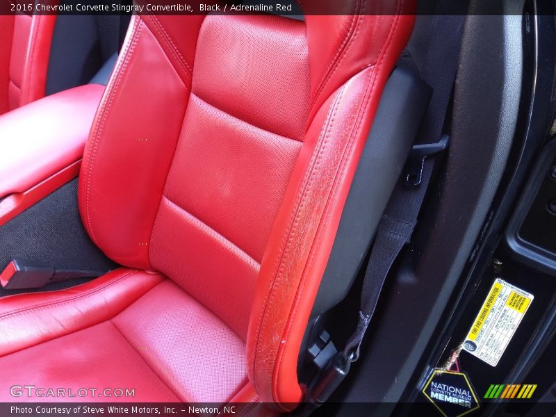 Black / Adrenaline Red 2016 Chevrolet Corvette Stingray Convertible