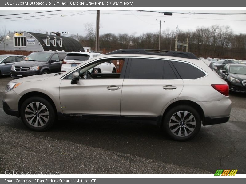 Carbide Gray Metallic / Warm Ivory 2017 Subaru Outback 2.5i Limited