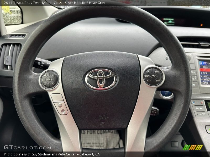 Classic Silver Metallic / Misty Gray 2014 Toyota Prius Two Hybrid