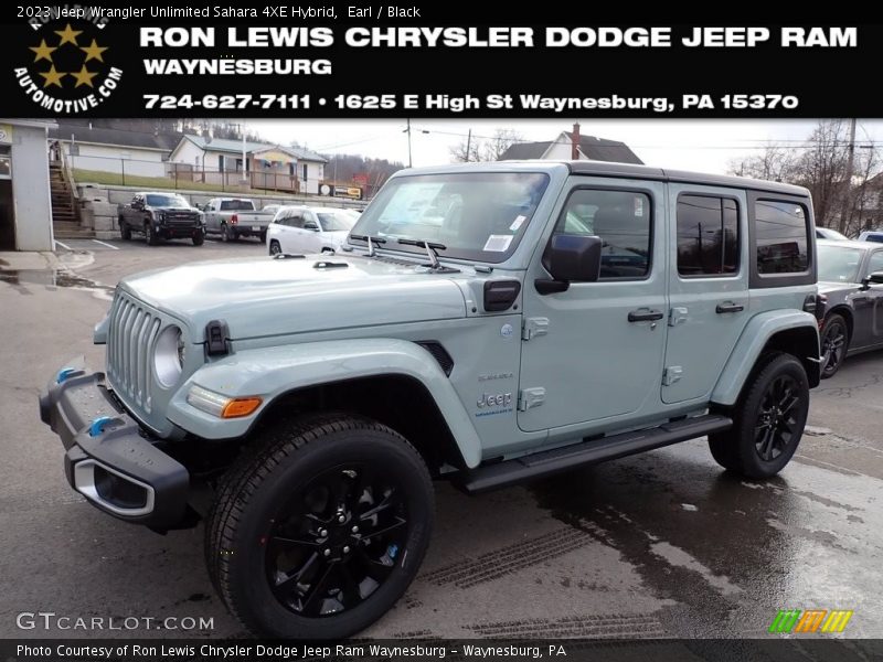 Earl / Black 2023 Jeep Wrangler Unlimited Sahara 4XE Hybrid