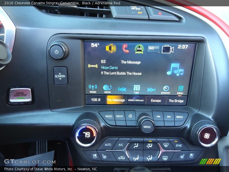 Black / Adrenaline Red 2016 Chevrolet Corvette Stingray Convertible