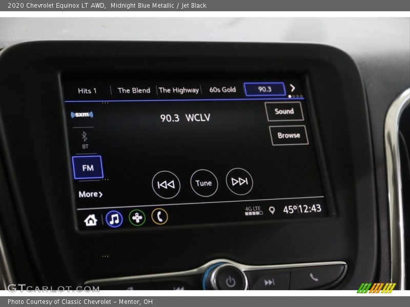 Midnight Blue Metallic / Jet Black 2020 Chevrolet Equinox LT AWD