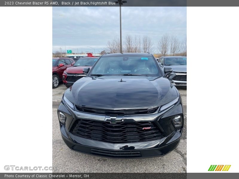 Black / Jet Black/Nightshift Blue 2023 Chevrolet Blazer RS AWD