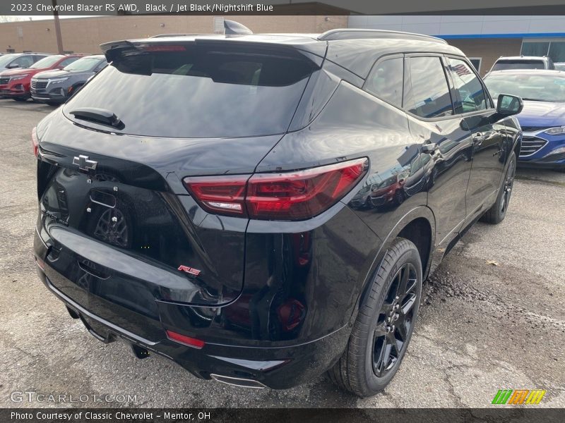 Black / Jet Black/Nightshift Blue 2023 Chevrolet Blazer RS AWD
