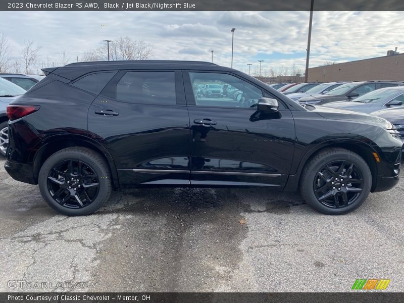 Black / Jet Black/Nightshift Blue 2023 Chevrolet Blazer RS AWD