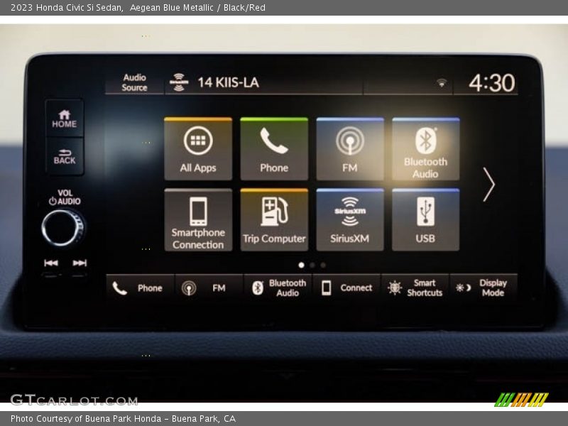 Aegean Blue Metallic / Black/Red 2023 Honda Civic Si Sedan