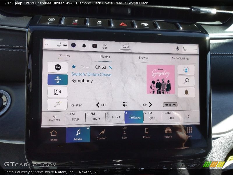 Diamond Black Crystal Pearl / Global Black 2023 Jeep Grand Cherokee Limited 4x4