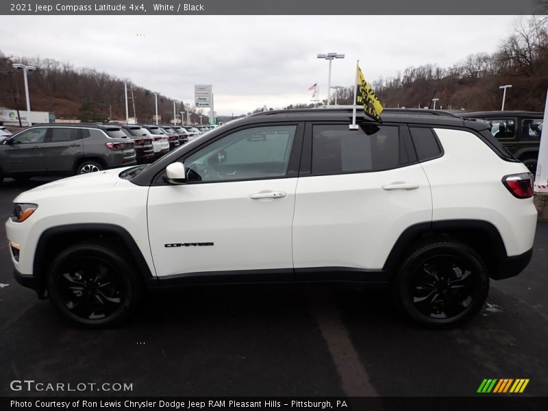 White / Black 2021 Jeep Compass Latitude 4x4