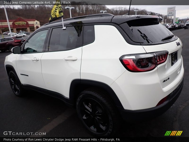 White / Black 2021 Jeep Compass Latitude 4x4