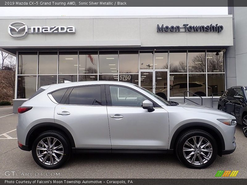 Sonic Silver Metallic / Black 2019 Mazda CX-5 Grand Touring AWD