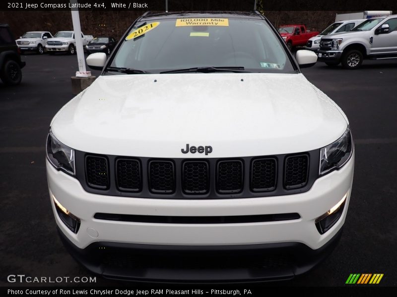 White / Black 2021 Jeep Compass Latitude 4x4