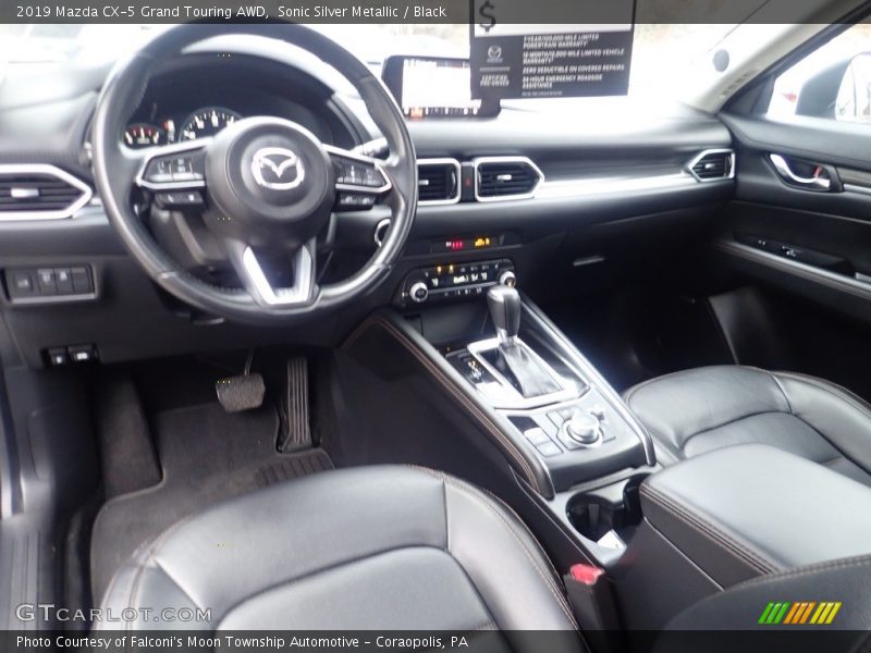 Sonic Silver Metallic / Black 2019 Mazda CX-5 Grand Touring AWD