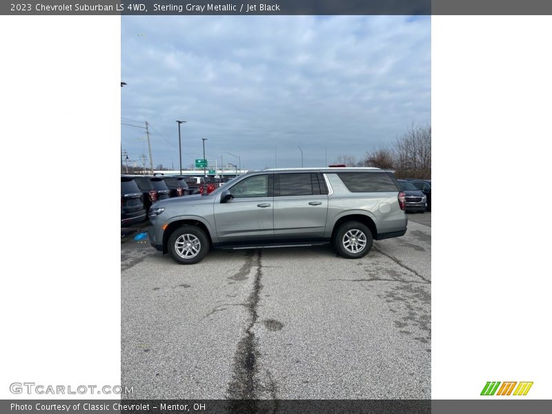 Sterling Gray Metallic / Jet Black 2023 Chevrolet Suburban LS 4WD