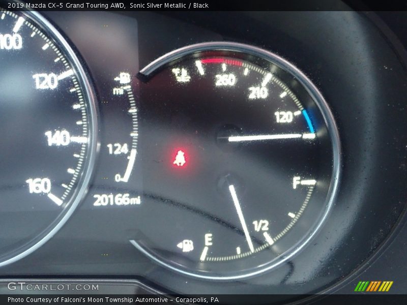 Sonic Silver Metallic / Black 2019 Mazda CX-5 Grand Touring AWD