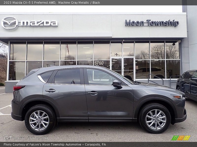 Machine Gray Metallic / Black 2023 Mazda CX-5 S Preferred AWD