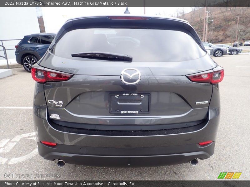 Machine Gray Metallic / Black 2023 Mazda CX-5 S Preferred AWD