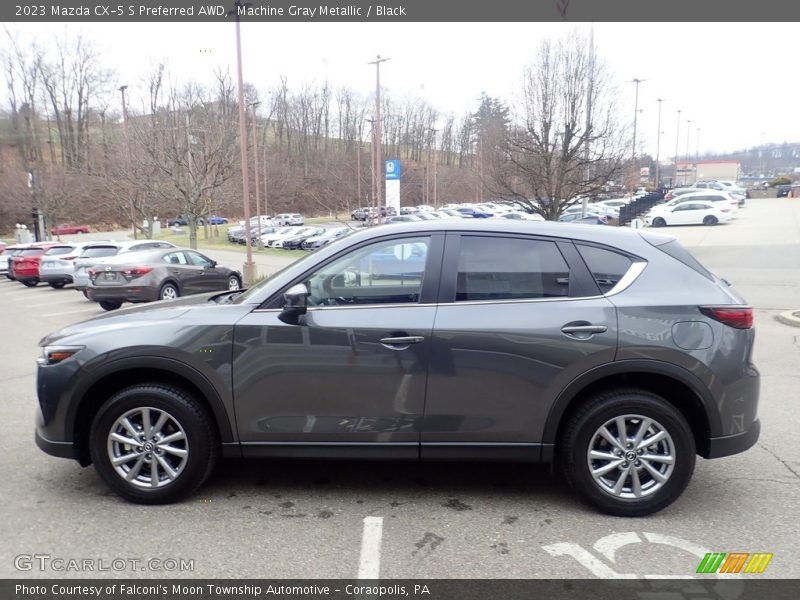 Machine Gray Metallic / Black 2023 Mazda CX-5 S Preferred AWD