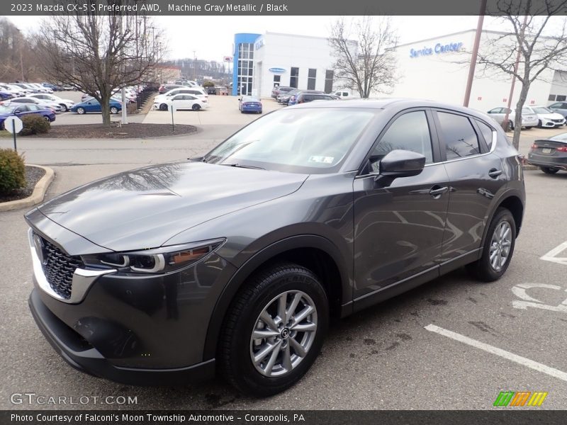 Machine Gray Metallic / Black 2023 Mazda CX-5 S Preferred AWD