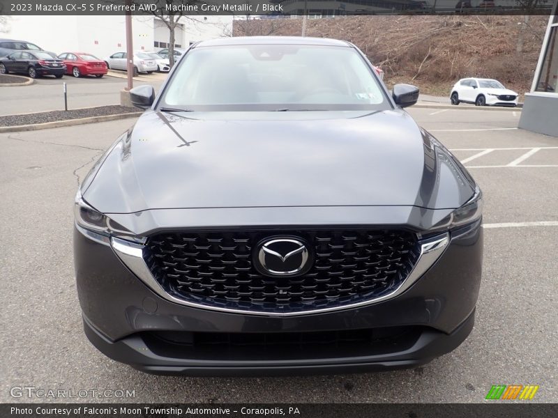 Machine Gray Metallic / Black 2023 Mazda CX-5 S Preferred AWD