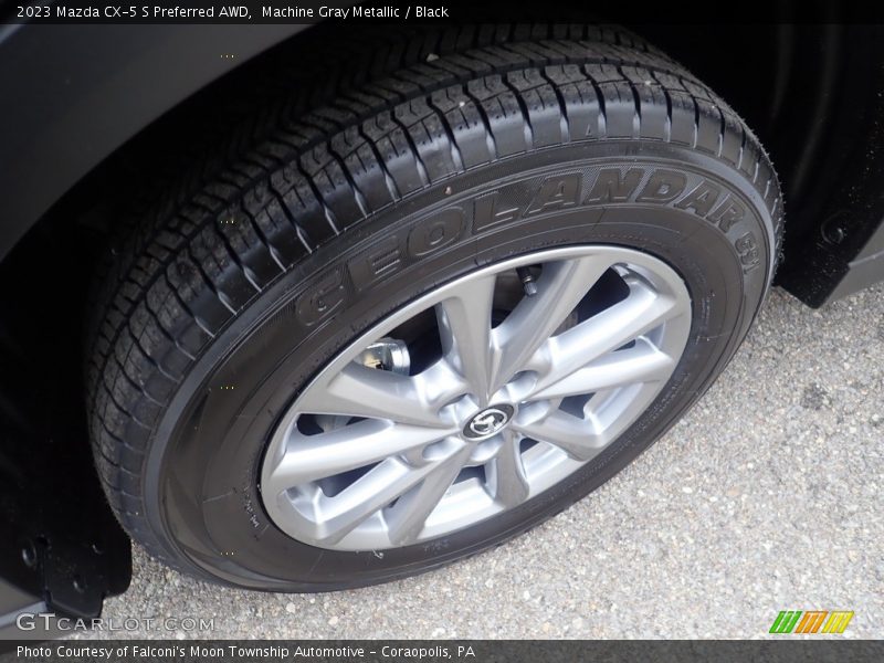 Machine Gray Metallic / Black 2023 Mazda CX-5 S Preferred AWD