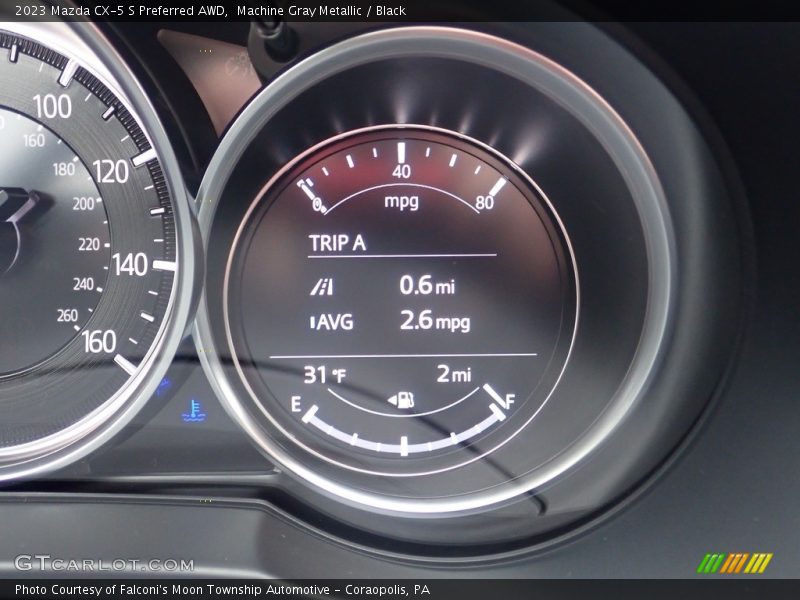 Machine Gray Metallic / Black 2023 Mazda CX-5 S Preferred AWD
