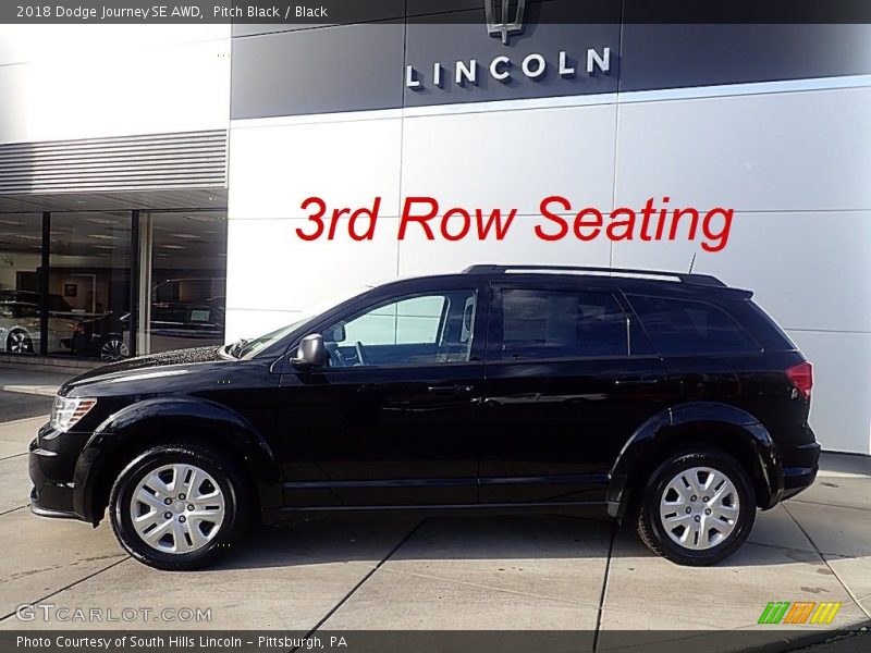 Pitch Black / Black 2018 Dodge Journey SE AWD