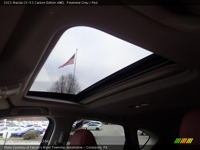 Polymetal Gray / Red 2023 Mazda CX-5 S Carbon Edition AWD