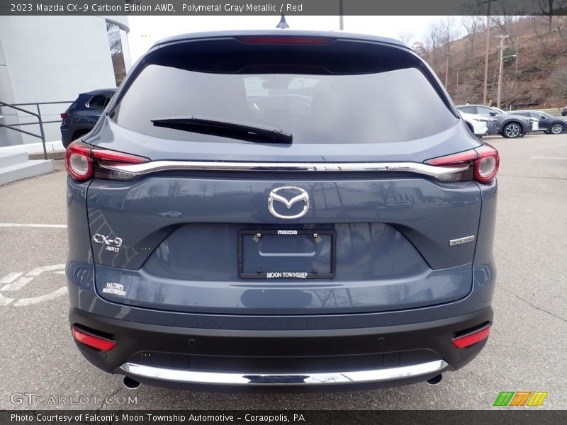 Polymetal Gray Metallic / Red 2023 Mazda CX-9 Carbon Edition AWD