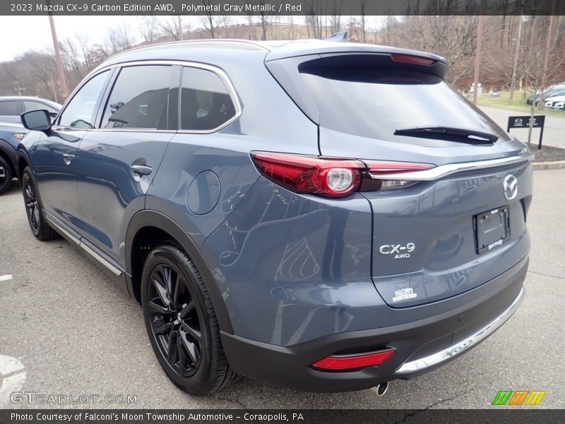 Polymetal Gray Metallic / Red 2023 Mazda CX-9 Carbon Edition AWD