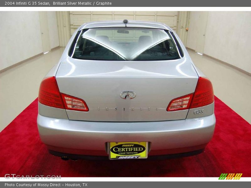 Brilliant Silver Metallic / Graphite 2004 Infiniti G 35 Sedan