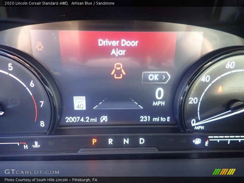 Artisan Blue / Sandstone 2020 Lincoln Corsair Standard AWD