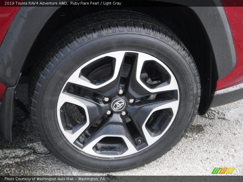 Ruby Flare Pearl / Light Gray 2019 Toyota RAV4 Adventure AWD
