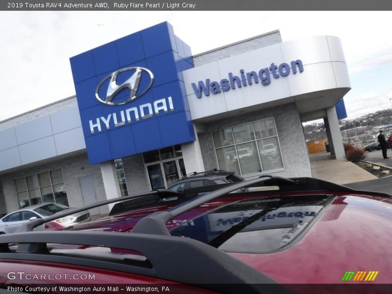 Ruby Flare Pearl / Light Gray 2019 Toyota RAV4 Adventure AWD